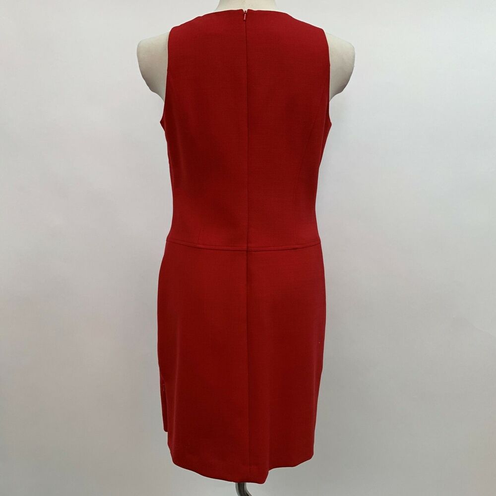 Body by Victoria Women's Dress Size 8 Red‎ Sleeveless Wool Blend - Picture 8 of 11